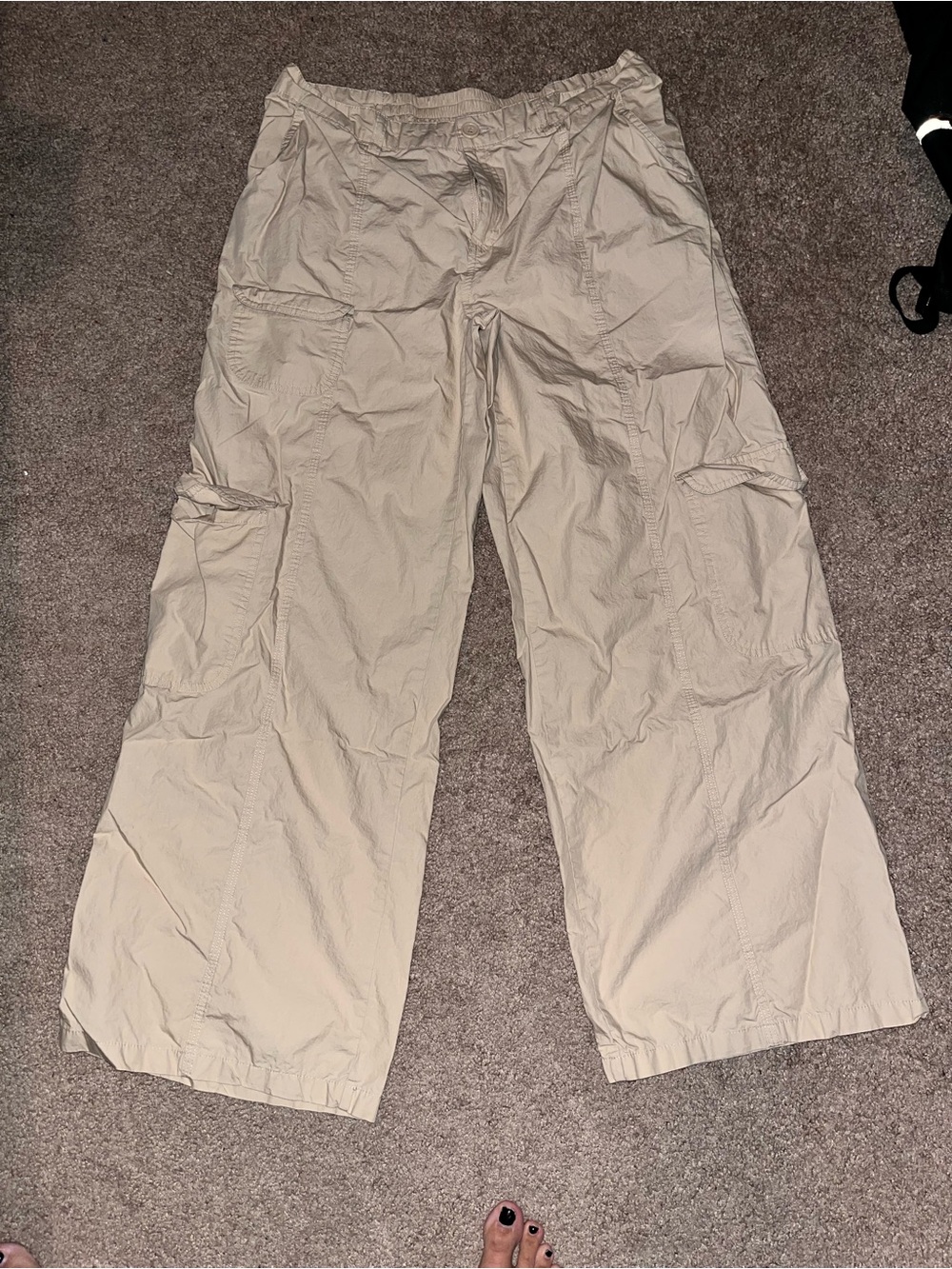 wild fable Wide Leg Cargo Pants - Light Beige